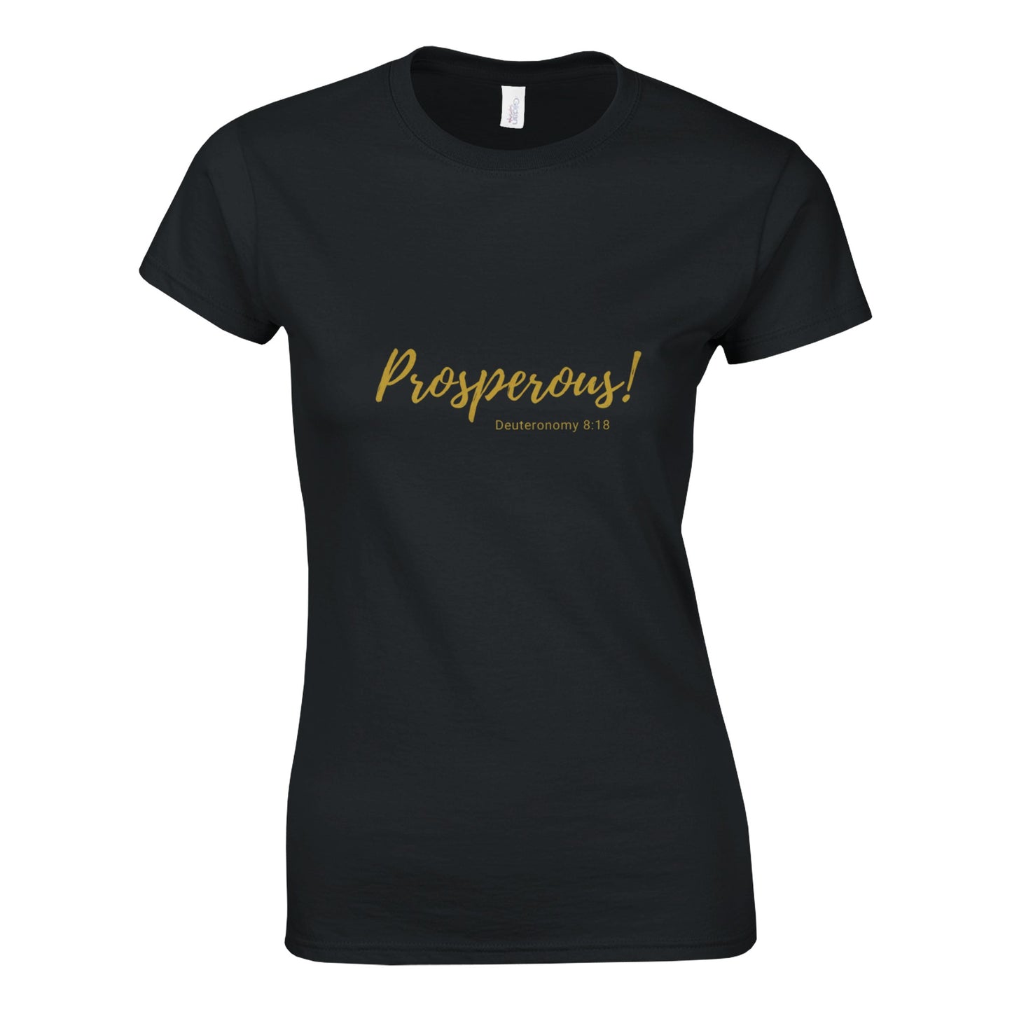Deuteronomy 8:18 Prosperous t-shirt, Black