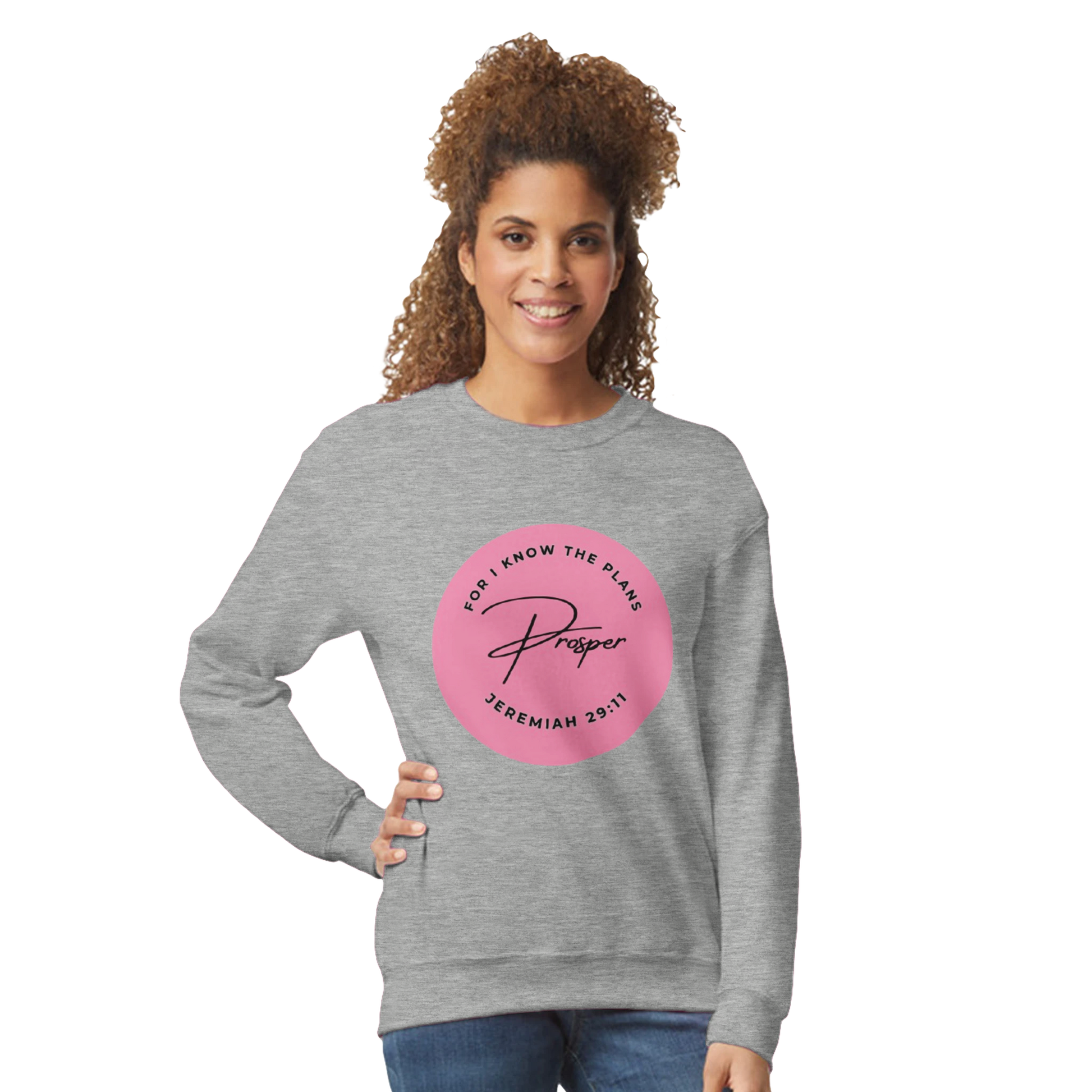 Jeremiah 29:11 Prosper Gray Sweatshirt girl
