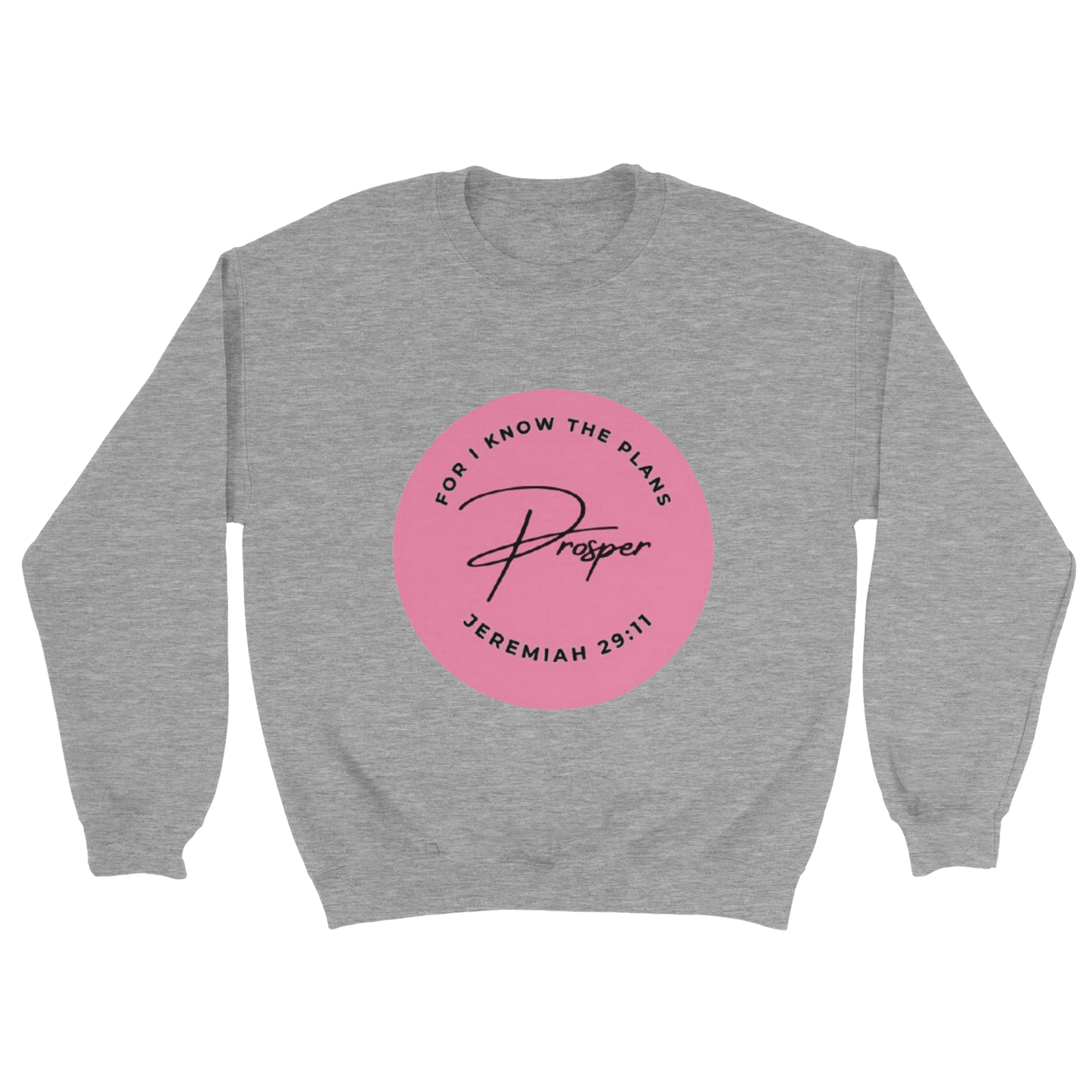 Jeremiah 29:11 Prosper Gray Sweatshirt flat