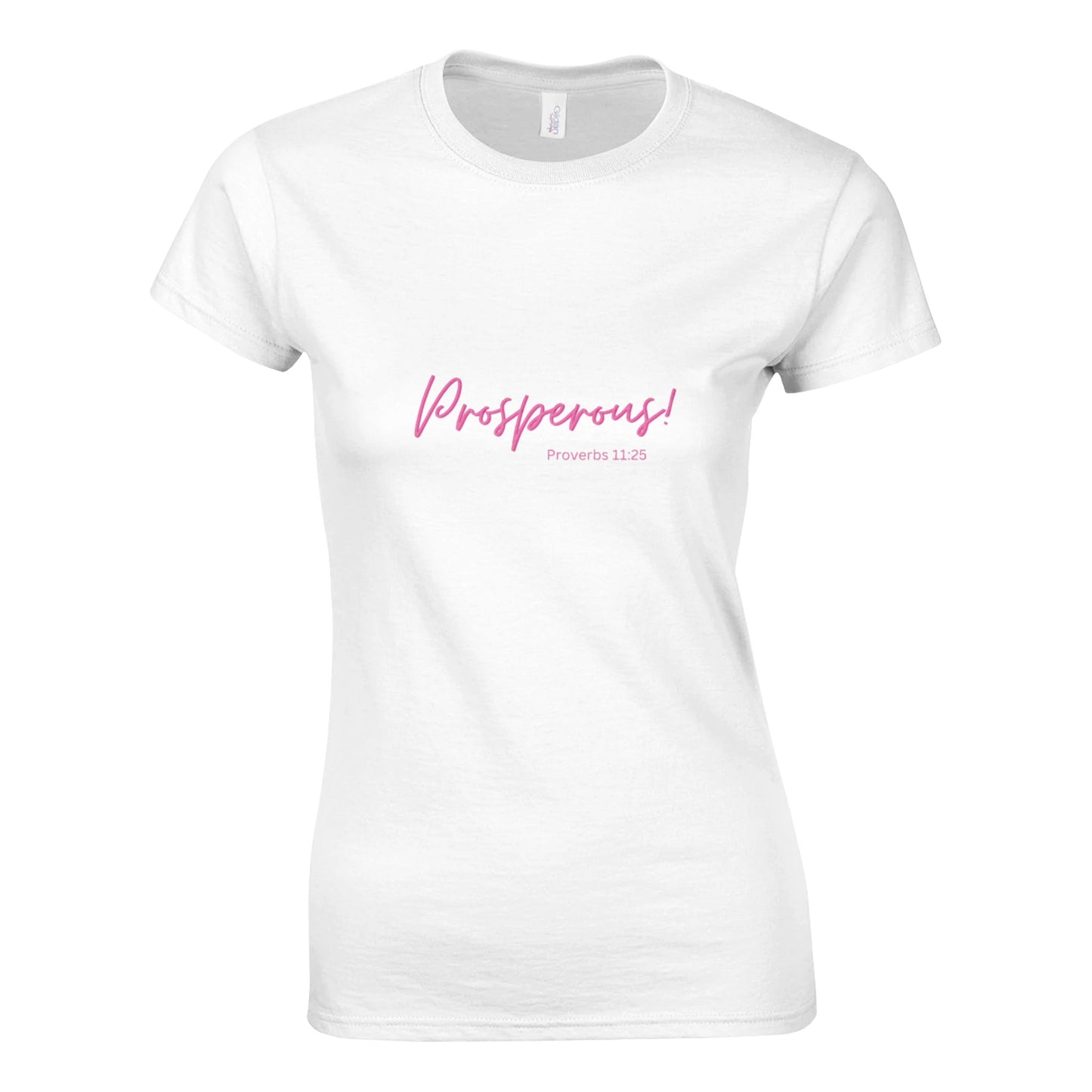 Proverbs 11:25 Prosperous T-Shirt, White